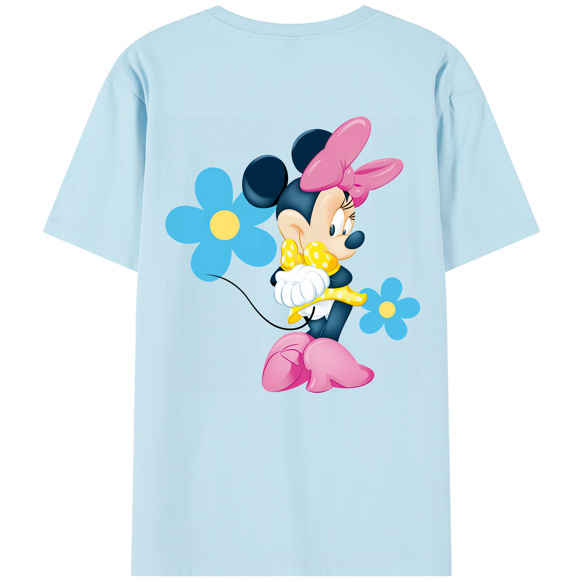 （画像用） ミッキーマウス Mickey Mouse 綿100％半袖Tシャツ（背面プリント）